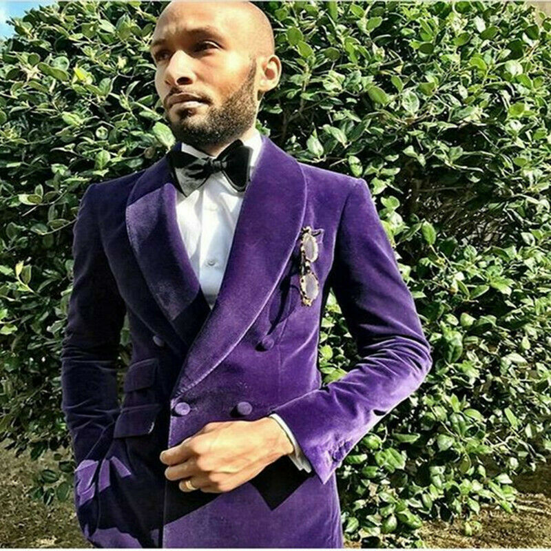 purple velour suit